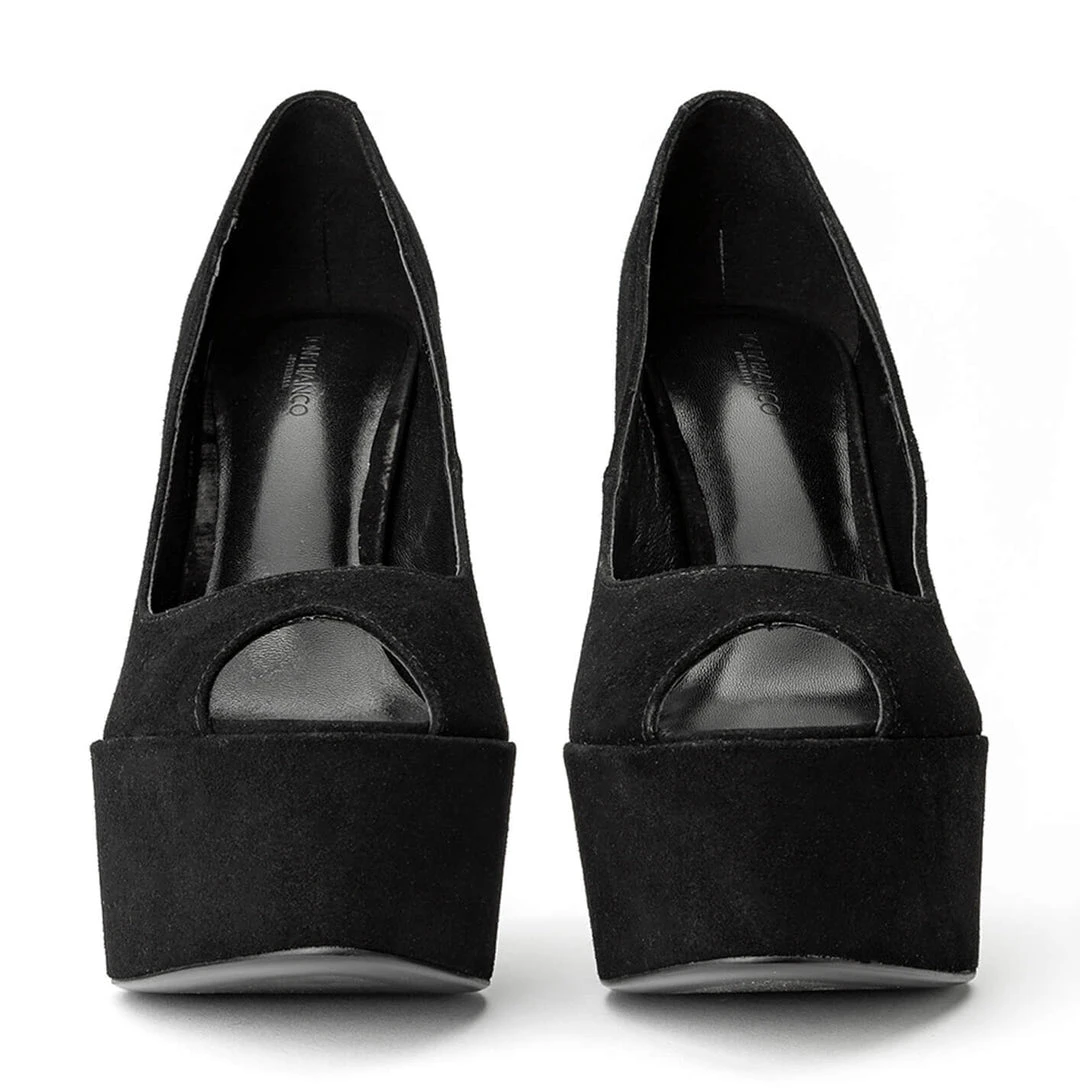 Tony Bianco Jewel Black Suede 14cm Heels 4 Tony Bianco Jewel Black Suede 14cm Heels