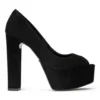 Tony Bianco Jewel Black Suede 14cm Heels