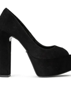 Tony Bianco Jewel Black Suede 14cm Heels