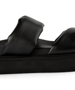 Tony Bianco June Black Nappa 3cm Sandals Shoes