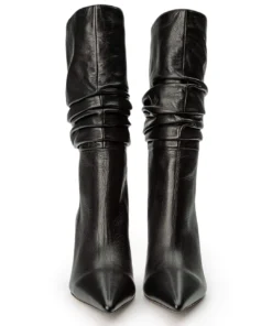 Tony Bianco Kerri Black Nappa 9.5cm Calf Boots 9 Tony Bianco Kerri Black Nappa 9.5cm Calf Boots