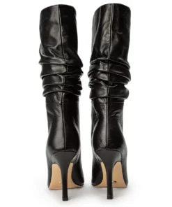 Tony Bianco Kerri Black Nappa 9.5cm Calf Boots 11 Tony Bianco Kerri Black Nappa 9.5cm Calf Boots