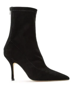 Tony Bianco Kitty Black Suede 9.5cm Ankle Boots Shoes