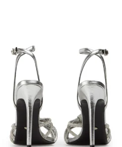 Tony Bianco New Arrivals Kyla Silver Foil 11cm Heels