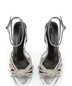Tony Bianco New Arrivals Kyla Silver Foil 11cm Heels