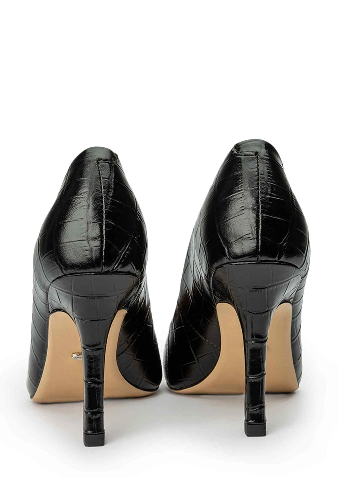 Tony Bianco Kysaia Black Croc 9.5cm Heels 6 Tony Bianco Kysaia Black Croc 9.5cm Heels