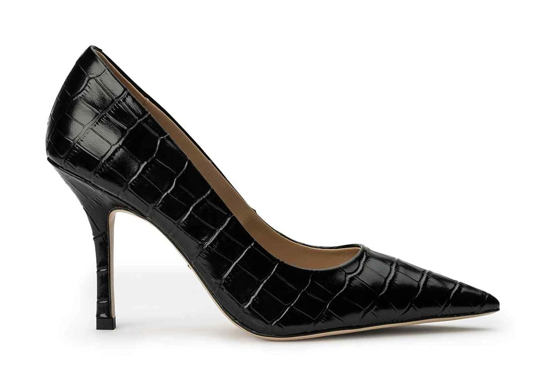 Tony Bianco Kysaia Black Croc 9.5cm Heels 3 Tony Bianco Kysaia Black Croc 9.5cm Heels