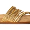 Tony Bianco Shoes Lamana Antique Gold Nappa 1.5cm Sandals