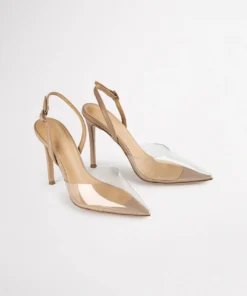 Tony Bianco Shoes Lazer Clear Vinylite/Skin Nappa 10.3cm Heels
