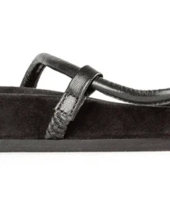 Tony Bianco Lexia Black Nappa 1.5cm Sandals Shoes
