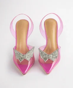 Tony Bianco Shoes Laos Pink Vinylite 10.3cm Heels 9 Tony Bianco Shoes Laos Pink Vinylite 10.3cm Heels