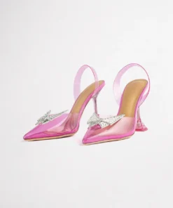 Tony Bianco Shoes Laos Pink Vinylite 10.3cm Heels
