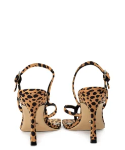 Tony Bianco Shoes Lincoln Leopard Satin 9.5cm Heels