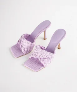 Tony Bianco Lourdes Lilac Raffia 9.5cm Heels