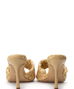 Tony Bianco Lourdes Natural Raffia 9.5cm Heels 9 Tony Bianco Lourdes Natural Raffia 9.5cm Heels