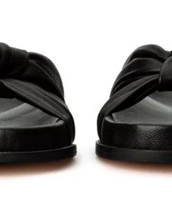 Tony Bianco Shoes Louvre Black Nappa 1.5cm Sandals