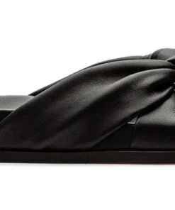 Tony Bianco Shoes Louvre Black Nappa 1.5cm Sandals