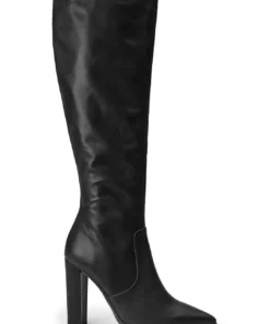 Tony Bianco Lucille Black Venice 10.3cm Calf Boots