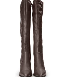 Tony Bianco Lucille Chocolate Nappa 10.3cm Calf Boots New Arrivals