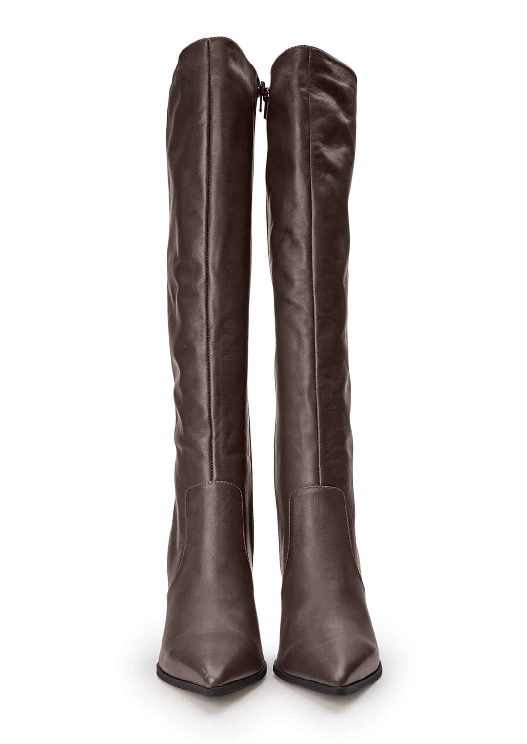 Tony Bianco Lucille Chocolate Nappa 10.3cm Calf Boots New Arrivals 4 Tony Bianco Lucille Chocolate Nappa 10.3cm Calf Boots New Arrivals