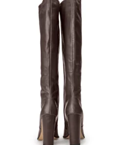 Tony Bianco Lucille Chocolate Nappa 10.3cm Calf Boots New Arrivals 11 Tony Bianco Lucille Chocolate Nappa 10.3cm Calf Boots New Arrivals