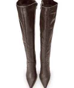 Tony Bianco Lucille Chocolate Nappa 10.3cm Calf Boots New Arrivals 9 Tony Bianco Lucille Chocolate Nappa 10.3cm Calf Boots New Arrivals