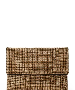Tony Bianco New Arrivals Maddox Gold Crystal Clutch Bag