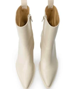 Tony Bianco Shoes Major Vanilla Capretto 7.5cm Ankle Boots