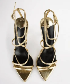 Tony Bianco Marcy Gold Foil 10.5cm Heels 15 Tony Bianco Marcy Gold Foil 10.5cm Heels