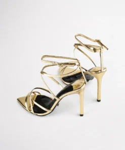 Tony Bianco Marcy Gold Foil 10.5cm Heels 16 Tony Bianco Marcy Gold Foil 10.5cm Heels