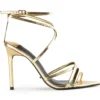Tony Bianco Marcy Gold Foil 10.5cm Heels