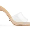 Tony Bianco Marley Clear Vinylite/Skin 10.5cm Heels