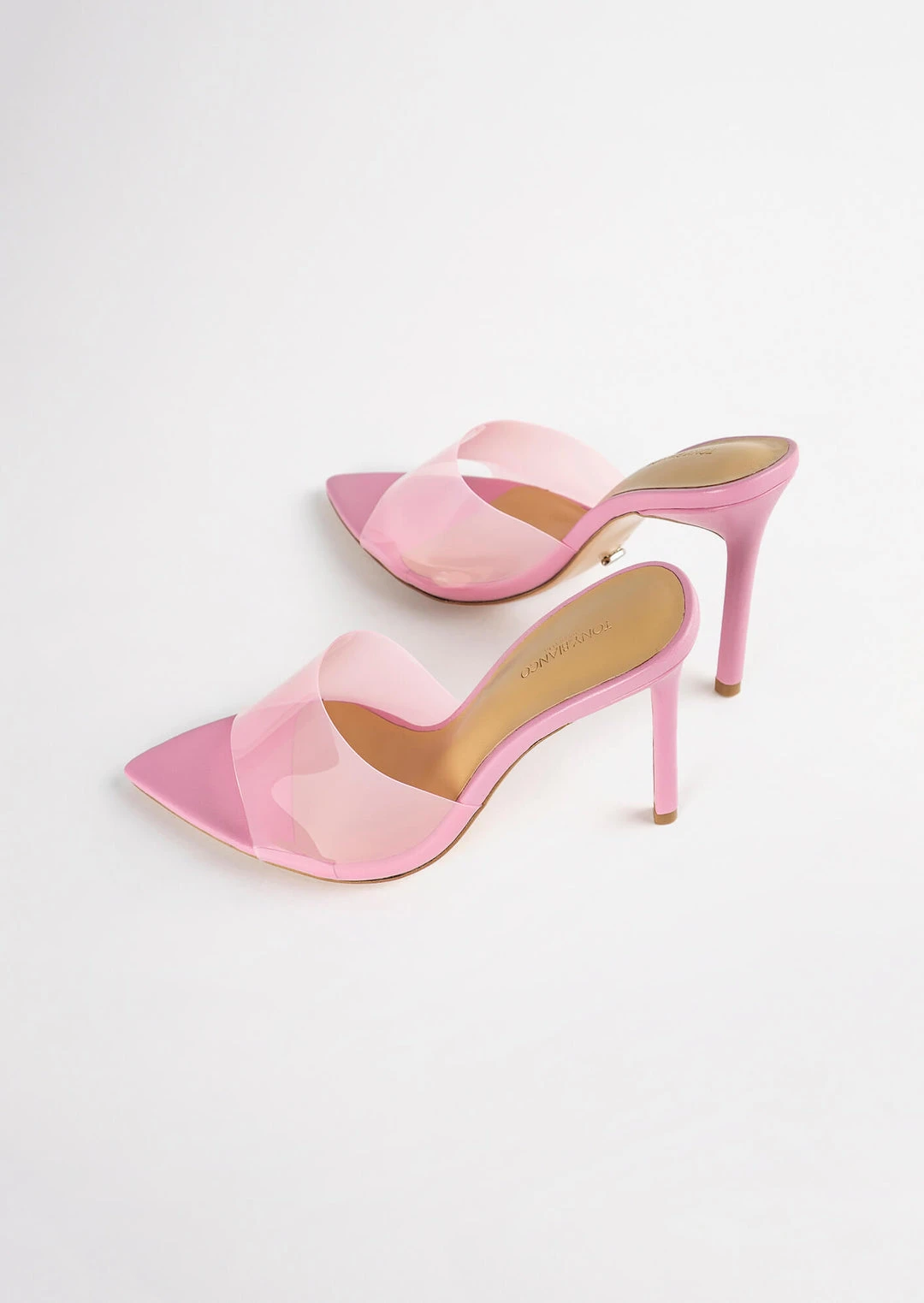 Tony Bianco Shoes Marley Musk Vinylite/Musk Nappa 10.5cm Heels 9 Tony Bianco Shoes Marley Musk Vinylite/Musk Nappa 10.5cm Heels