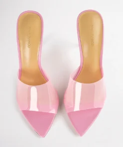 Tony Bianco Shoes Marley Musk Vinylite/Musk Nappa 10.5cm Heels 13 Tony Bianco Shoes Marley Musk Vinylite/Musk Nappa 10.5cm Heels