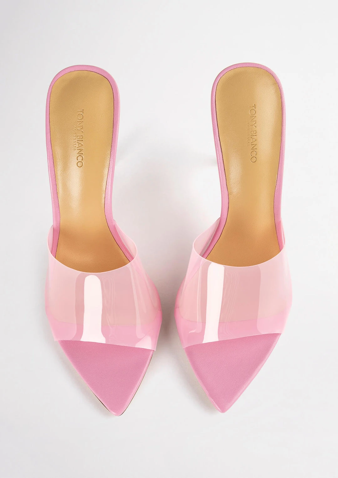 Tony Bianco Shoes Marley Musk Vinylite/Musk Nappa 10.5cm Heels 6 Tony Bianco Shoes Marley Musk Vinylite/Musk Nappa 10.5cm Heels