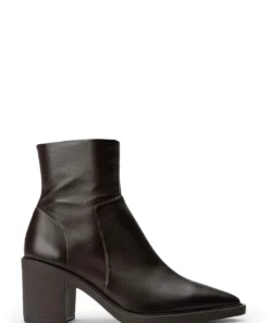 Tony Bianco Mason Chocolate Nappa 7.5cm Ankle Boots