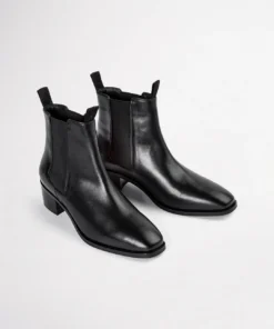 Tony Bianco Maxine Black Como 4.5cm Ankle Boots