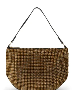 Tony Bianco New Arrivals Mccoy Gold Crystal Mini Handbags
