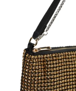 Tony Bianco New Arrivals Mccoy Gold Crystal Mini Handbags