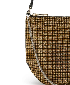 Tony Bianco New Arrivals Mccoy Gold Crystal Mini Handbags