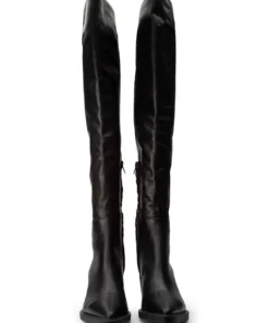 Tony Bianco Miley Black Venice 7.5cm Long Boots