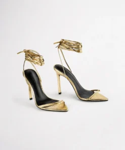 Tony Bianco Millie Gold Foil 10.5cm Heels Best Sellers
