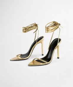 Tony Bianco Millie Gold Foil 10.5cm Heels Best Sellers