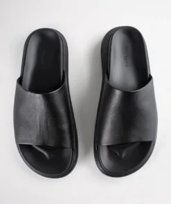 Tony Bianco Model Black Nappa 4cm Sandals