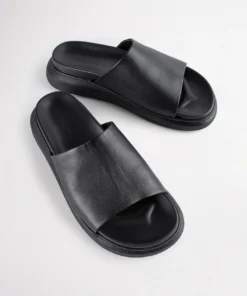 Tony Bianco Model Black Nappa 4cm Sandals