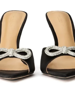 Tony Bianco Montana Black Satin 10.5cm Heels 8 Tony Bianco Montana Black Satin 10.5cm Heels