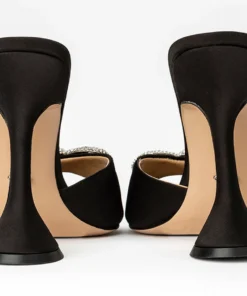 Tony Bianco Montana Black Satin 10.5cm Heels 9 Tony Bianco Montana Black Satin 10.5cm Heels