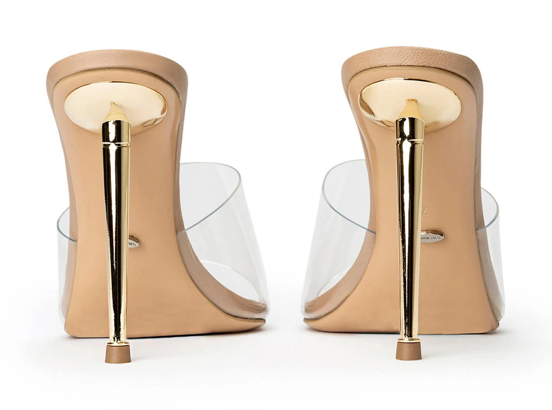 Tony Bianco Mylo Clear Vinylite/Skin 10.5cm Heels 7 Tony Bianco Mylo Clear Vinylite/Skin 10.5cm Heels