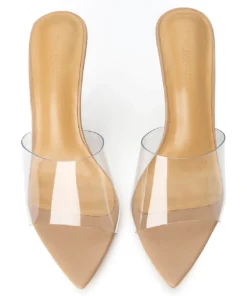 Tony Bianco Mylo Clear Vinylite/Skin 10.5cm Heels 10 Tony Bianco Mylo Clear Vinylite/Skin 10.5cm Heels