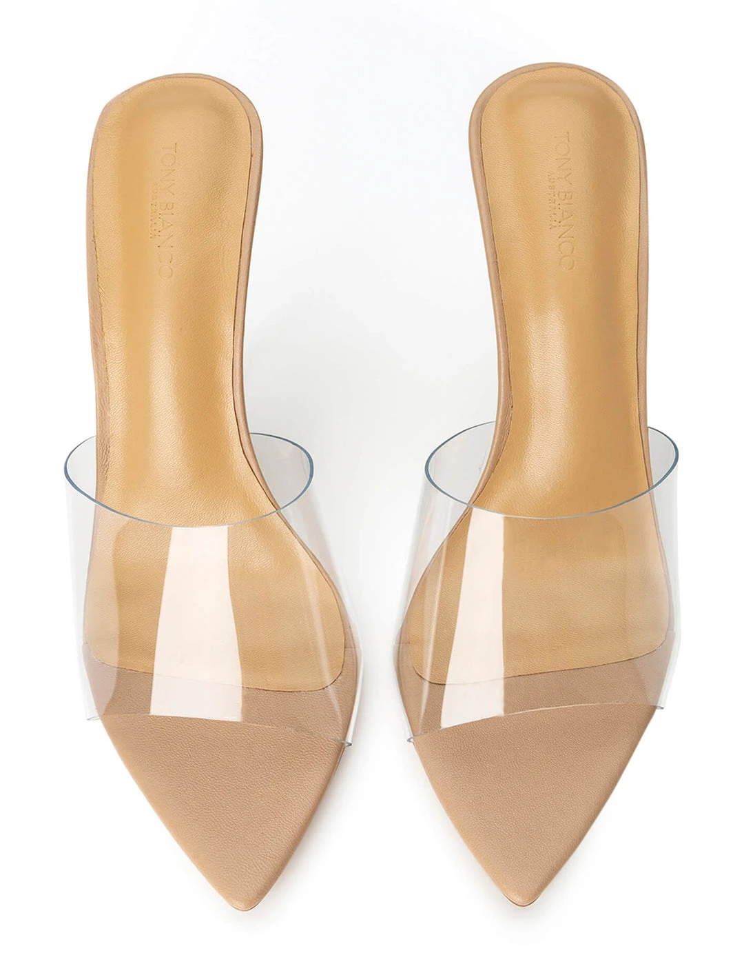 Tony Bianco Mylo Clear Vinylite/Skin 10.5cm Heels 6 Tony Bianco Mylo Clear Vinylite/Skin 10.5cm Heels